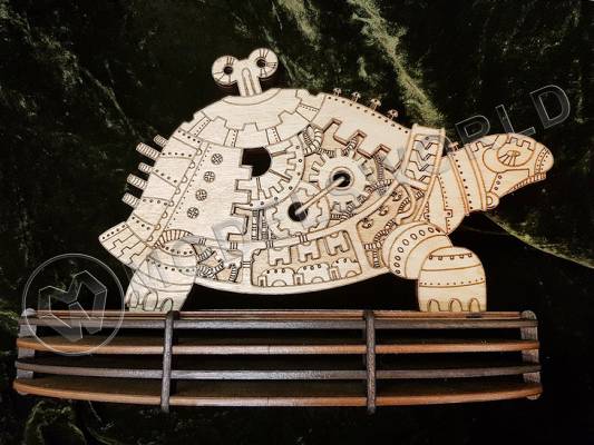 Стимпанк-черепаха на подставке