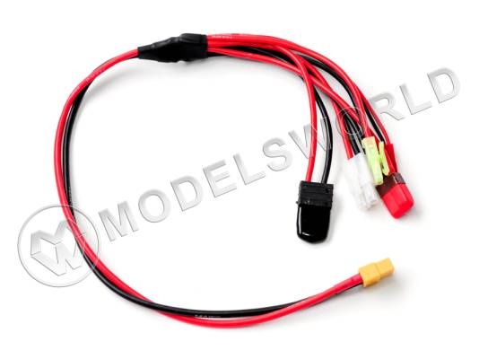 Кабель G.T.Power для зарядного устройства XT60 - TRX/Tamiya/JST/T-plug/Mini Tamiya