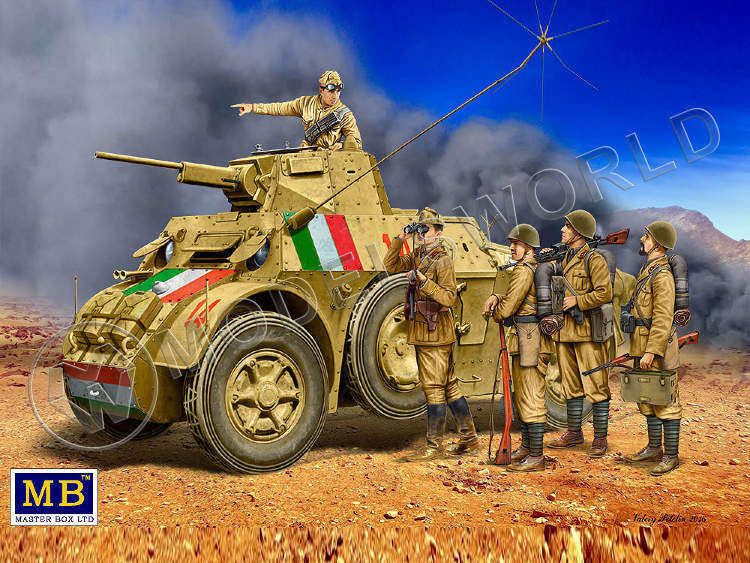 Фигуры Итальянские военнослужащие, период Второй мировой войны. Масштаб 1:35 - фото 1