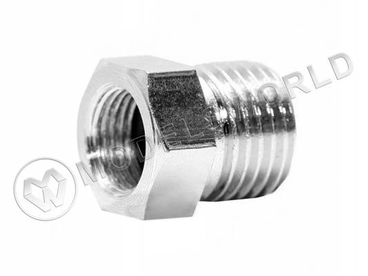 Переходник штуцер 1/4" - гайка 1/8"
