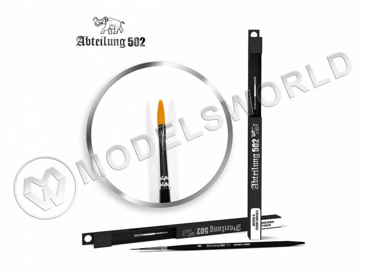 Кисть филберт (плоская овальная) Abteilung 502 №6 - фото 1