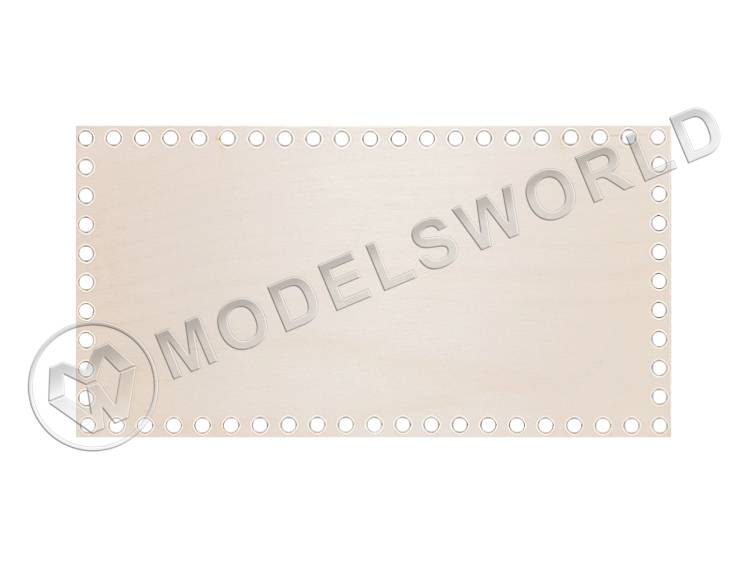 Деревянное донышко для корзин прямоугольное, 310x158 мм - фото 1