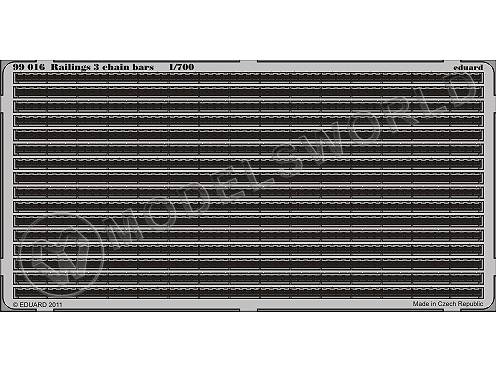 Фототравление 3-х леерное ограждение. Масштаб 1:700 - фото 1