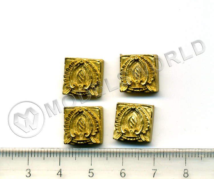 Декоративный элемент, барельеф, 12 мм, металл 1 шт. - фото 1