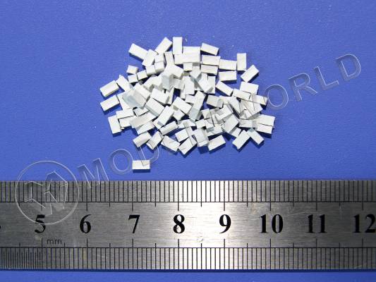 Кирпич белый (силикатный), 100 шт. Масштаб 1:72