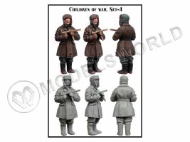 Фигура Дети войны, набор №4, одна фигура. Масштаб 1:35