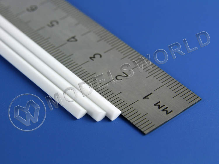 Пруток пластиковый четверть круга 2.5 мм, 3 шт - фото 1