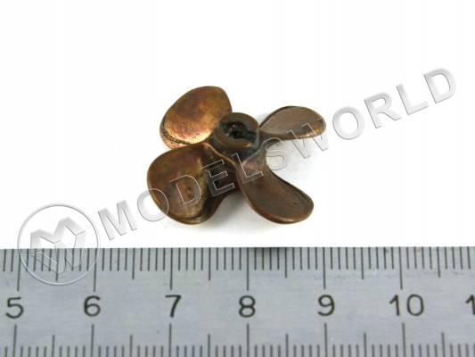 Винт четырехлопастной правый, металл, 30 мм, 1 шт