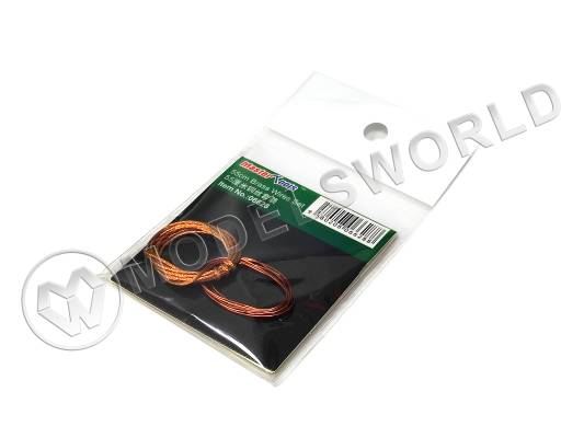 Набор латунных тросов, диаметр 0.35 и 0.8 мм, длина 55 см