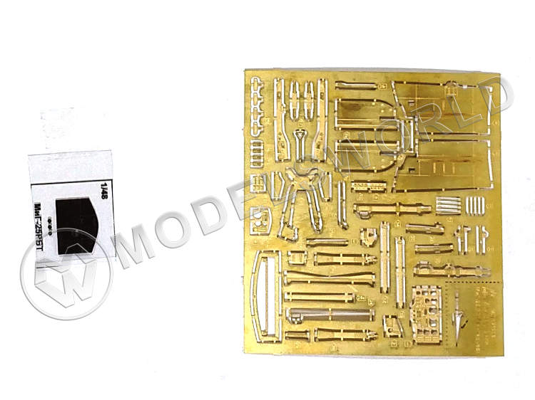 Фототравление интерьер кабины пилота МиГ-25 РБТ. Масштаб 1:48 - фото 1