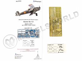 Фототравление для модели Bucker Bu-131, ICM. Масштаб 1:32