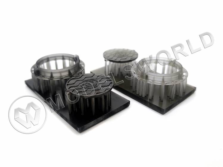 Люк смотрового колодца тип 3, 2 шт.  Масштаб 1:35 - фото 1