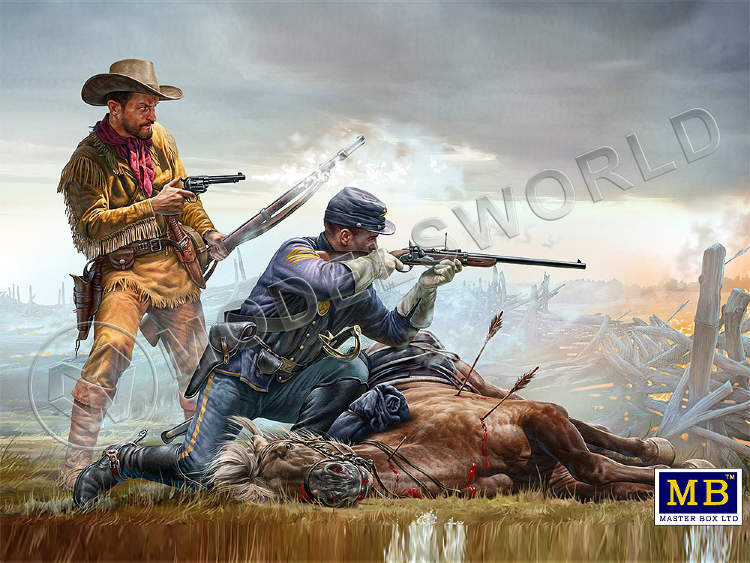 Фигуры из Серии Индейских войн. Последнее пристанище. Масштаб 1:35 Фигуры из Серии Индейских войн. Последнее пристанище. Масштаб 1:35 - фото 1