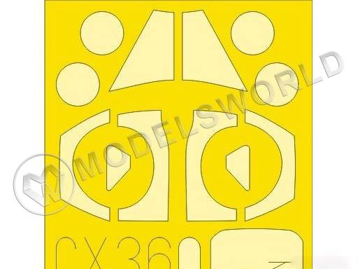 Набор окрасочных масок для Vampire T.11, Airfix. Масштаб 1:72 - фото 1