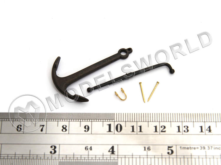 Адмиралтейский якорь, металл, 40 мм - фото 1