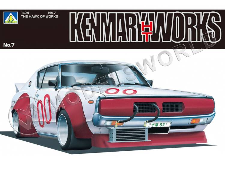 Склеиваемая пластиковая модель Kenmary 2Dr Hard Top Works (Nissan Skyline). Масштаб 1:24 - фото 1