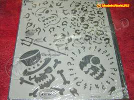 Трафарет "VOO DOO" (Craig Fraser Course of Skull Master)