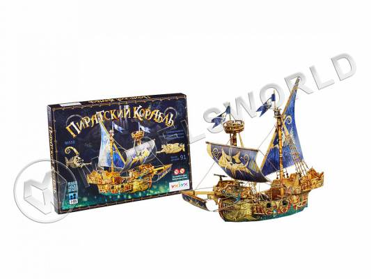 Модель из бумаги Пиратский корабль