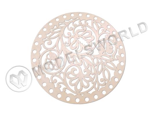 Деревянное резное донышко для корзин, 250 мм