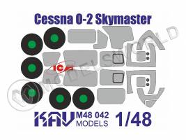 Окрасочная маска на Cessna O-2 Skymaster, ICM. Масштаб 1:48