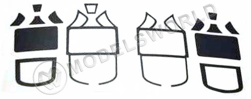 Окрасочная маска переплета фонаря Як-9. Масштаб 1:48