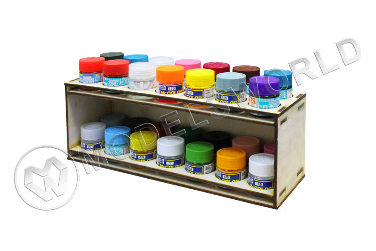 Подставка под краску 28 баночек. - фото 1