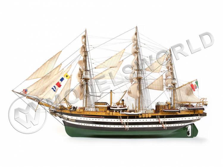 Набор для постройки модели корабля AMERIGO VESPUCCI. Масштаб 1:100 - фото 1