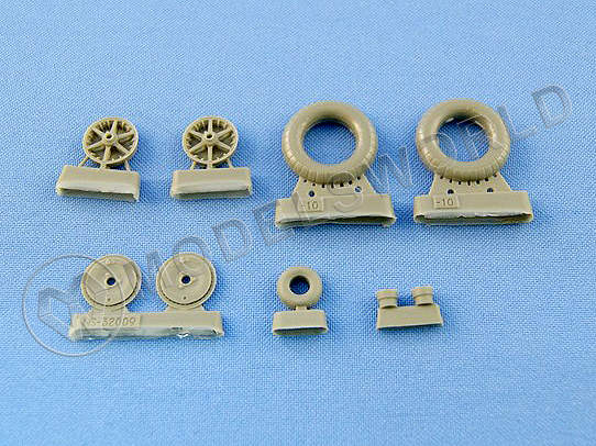 Комплект колес для Messerschmitt Bf 109E-4, E-7. Масштаб 1:32 - фото 1