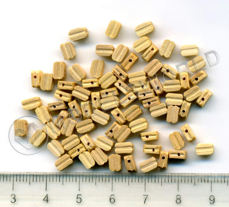 Блок одношкивный, самшит, 5 мм, 10 шт - фото 1