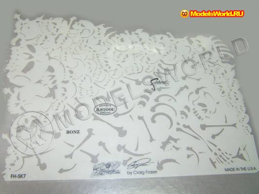 Трафарет "BONZ" (Craig Fraser Course of Skull Master)