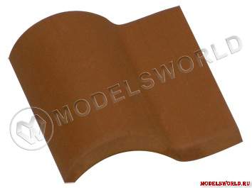 Черепица обычная, масштаб 1:10, 100 шт. - фото 1