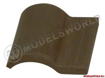 Черепица черная, масштаб 1:10, 25 шт. - фото 1