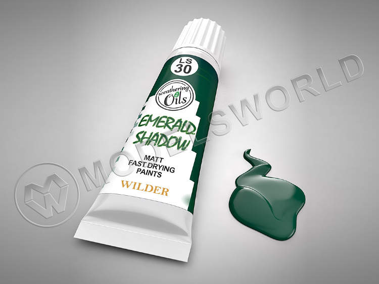 Масляная краска затененный изумрудный, 20 мл - фото 1