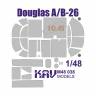 Окрасочная маска на самолет Douglas A/B-26, ICM. Масштаб 1:48
