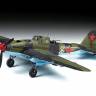 Склеиваемая пластиковая модель Советский двухместный штурмовик Ил-2 (обр. 1943 г). Масштаб 1:48