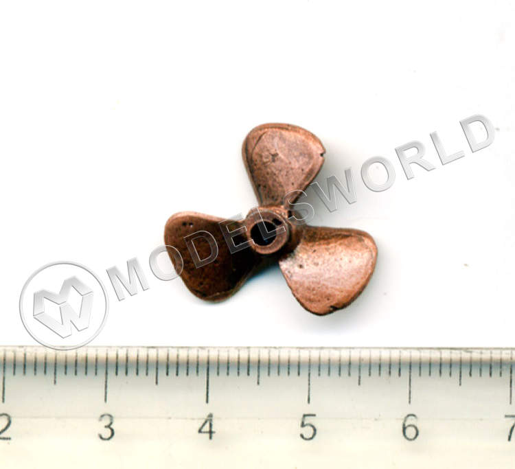 Винт трехлопастной правый, металл, 20 мм, 1 шт - фото 1