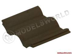 Черепица фламандская черная, масштаб 1:10, 100 шт. - фото 1