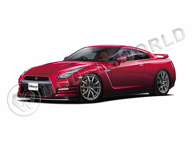 Склеиваемая пластиковая модель автомобиль Nissan GT-R R35 Pure Edition '14. Масштаб 1:24 - фото 1
