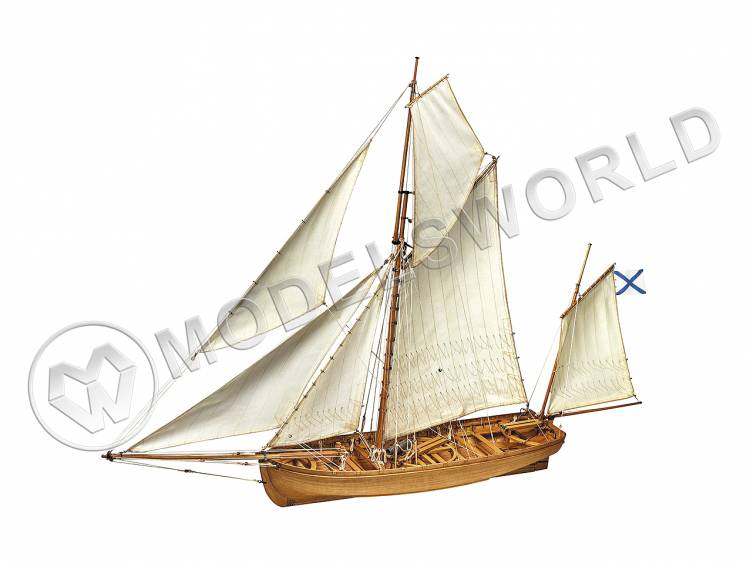 Набор для постройки модели Баркас корабля "12 АПОСТОЛОВ". Масштаб 1:48 - фото 1