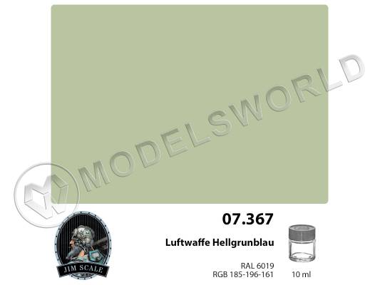 Спиртовая краска Jim Scale Luftwaffe Hellgrunblau, 10 мл