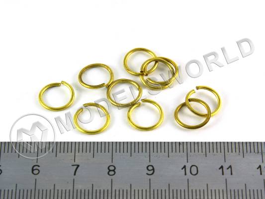 Кольцо, латунь. Внешний диаметр 8 мм, 1 шт