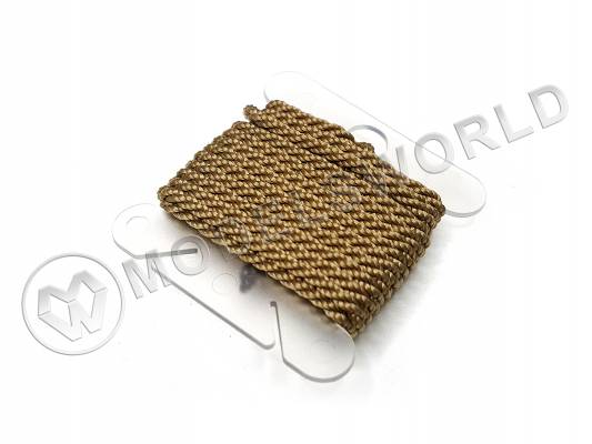 Снасть такелажная, трехпрядная, диаметр 1.7 мм, нить Tera 5, цвет 868, длина 1.2 м