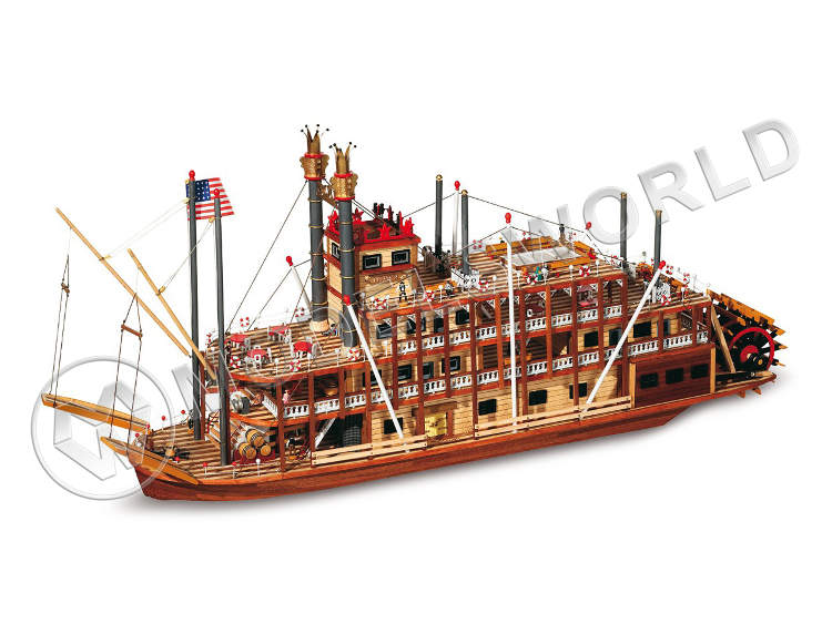 Набор для постройки модели корабля MISSISSIPPI. Масштаб 1:80 - фото 1
