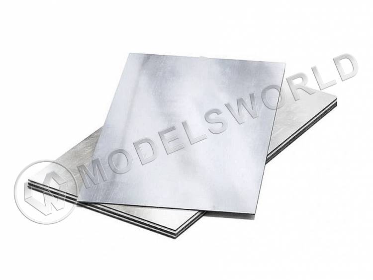 Алюминий 3.2 мм, лист 15х30 см, 1 шт - фото 1