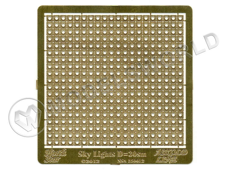 Фототравление Световые люки (реальный размер D=30 см). Масштаб 1:350 - фото 1