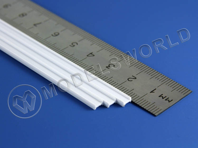 Двутавр пластиковый 4х2 мм, 3 шт - фото 1