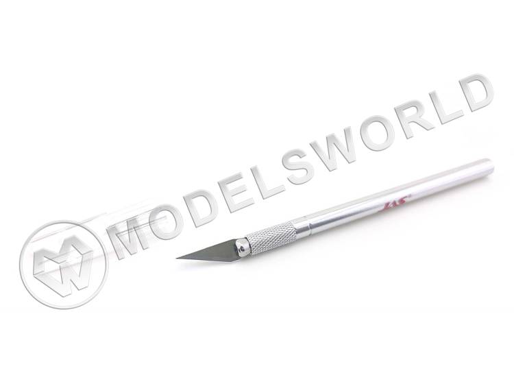 Нож JAS  с цанговым зажимом, алюминиевая ручка, 3 запасных лезвия - фото 1