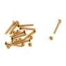 Винт миниатюрный с гайкой, латунь, 1.4х10 мм, 2 шт