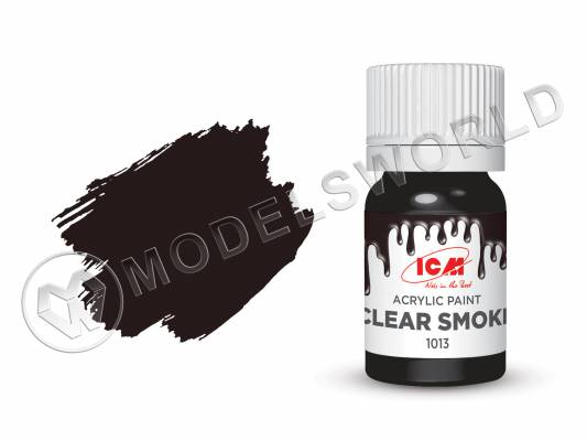 Акриловая краска ICM, цвет Прозрачный дым (Clear Smoke), 12 мл