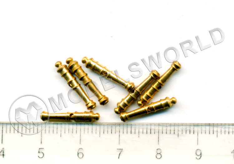 Пушка, черненая латунь, 15 мм, 2 шт - фото 1